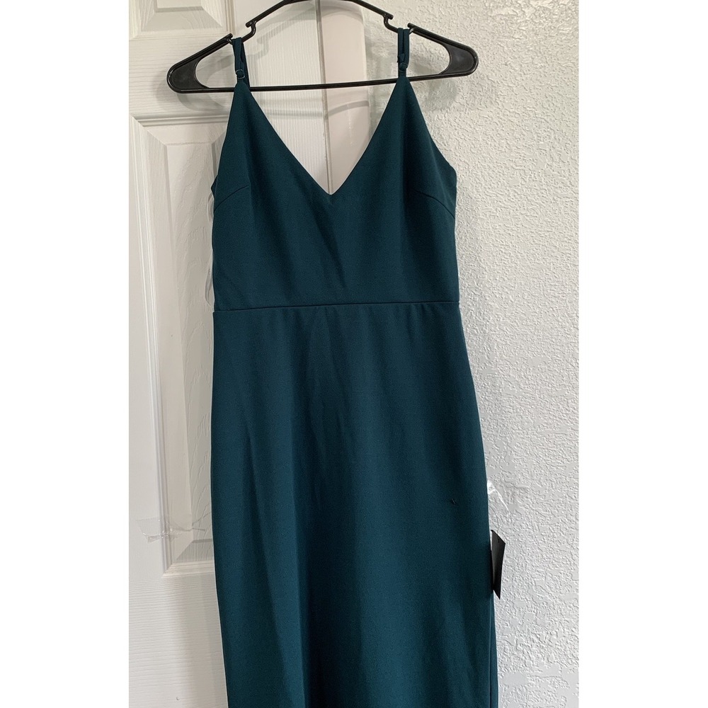Lulus Moments‎ Of Bliss Forest Maxi Dress Womens Sz S Green Backless Mermaid NWT - Picture 2 of 12